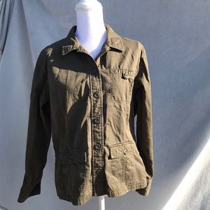 Olive denim jacket